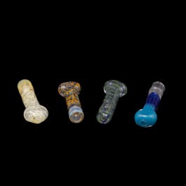 10 x 3″ Assorted Basic Glass One Hitters